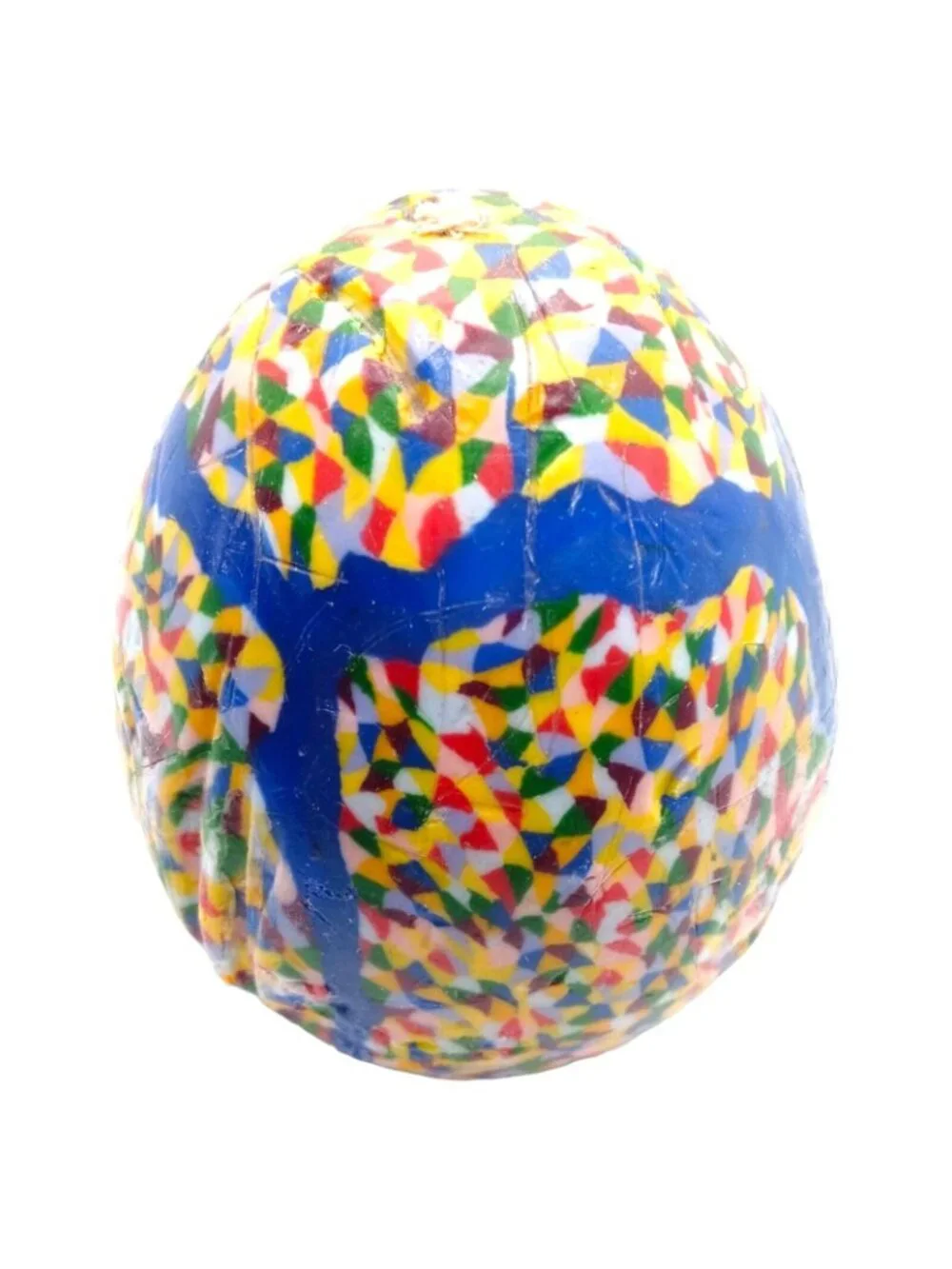 Pop Art Confetti Candle Egg Shaped Unused Multicolors - Picture 4 of 11